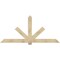 Ekena Millwork Kennewick Rough Sawn Timber Gable Bracket, Douglas Fir, 96"W x 44"H x 4"D x 6"F, 11/12 Pitch GBW096X44X0406KEN00RDF - alternate 1